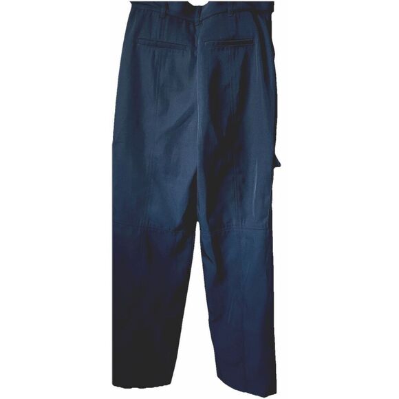 New $495 Cinq A Sept Porsha Belted Cargo Pants Navy Size 4 - Picture 6 of 6